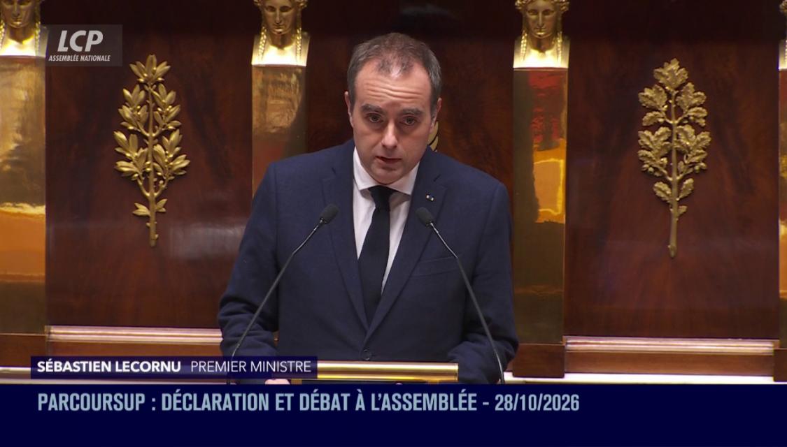 Sébastien Lecornu le 28 octobre 2026