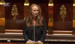 Violette Spillebout, à la tribune de l'Assemblée nationale. 