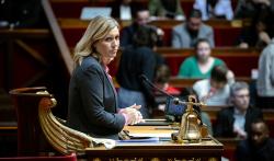 Yaël Braun-Pivet à l'Assemblée nationale, décembre 2024