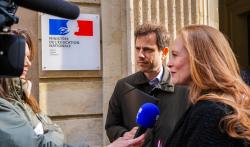 Les deux rapporteurs Paul Vannier et Violette Spillebout.