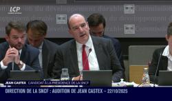 L'ex-Premier ministre Jean Castex auditionné en commission du développement durable, le 22 novembre 2025 (image LCP).