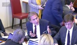 Le député socialiste Jérôme Guedj en commission des affaires sociales, le 27 octobre 2025.