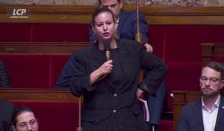 Mathilde Panot dans l'hémicycle, le 13 novembre 2025