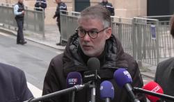 Olivier Faure à la sortie de Matignon, le 22 décembre 2025
