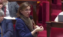 Amélie de Montchalin dans l'hémicycle de l'Assemblée nationale, le 15 janvier 2026