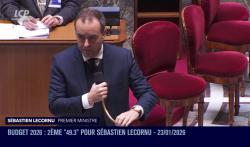 Sébastien Lecornu, le 23 janvier 2026.