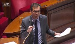 Jean-Pierre Farandou dans l'hémicycle, le 16 avril 2026