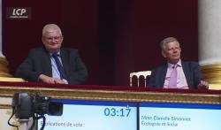 Olivier Falorni dans les tribunes de l'Assemblée nationale, le 30 juin 2026