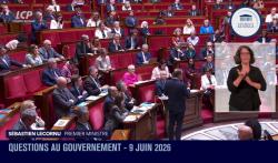 Sébastien Lecornu dans l'hémicycle, le 9 juin 2026
