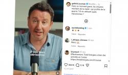 Capture écran du compte Instagram de Gabriel Zucman