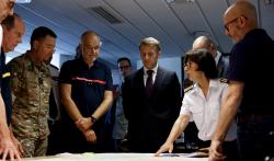 Emmanuel Macron à Bordeaux, le 27 juillet 2026.