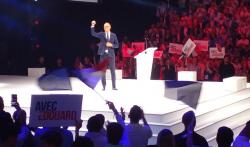 Edouard Phillippe en meeting à l'Adidas Arena, le 5 juillet 2026