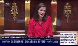 Marie-Charlotte Garin à l'Assemblée, le 6 juillet 2026