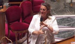 Perrine Goulet dans l'hémicycle, le 21 juillet 2026