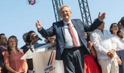 Jean-Luc Mélenchon à Châteauneuf-sur-Isère, le 23 août 2026.