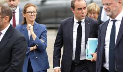 Sébastien Lecornu, le 29 août 2026 à son arrivée à Sens.