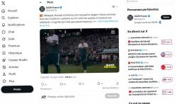 Capture du compte X de DAZN