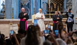 Le pape Léon XIV lors d'une messe au Vatican, le 26 août 2026.
