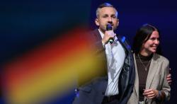 Ulrich Siegmund, leader de l'AfD en Saxe-Anhalt, en Allemagne, et vainqueur du scrutin régional (par RONNY HARTMANN / AFP)