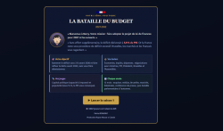 Jeu "La bataille du budget"