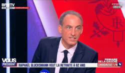Raphaël Glucksmann lors du dernier débat de la primaire socialiste avant l'élection présidentielle (BFMTV)