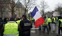 Une manifestation de gilets jaunes à Colmar, en janvier 2019