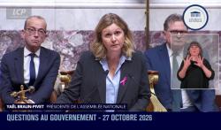 La présidente de l'Assemblée nationale, Yaël Braun-Pivet.