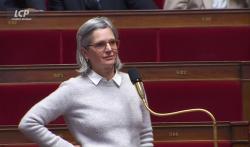 Sandrine Rousseau dans l'hémicycle, le 23 octobre 2026