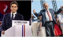 Gabriel Attal et Jean-Luc Mélenchon