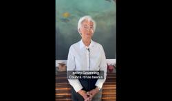 Christine Lagarde, le 29 octobre 2026.