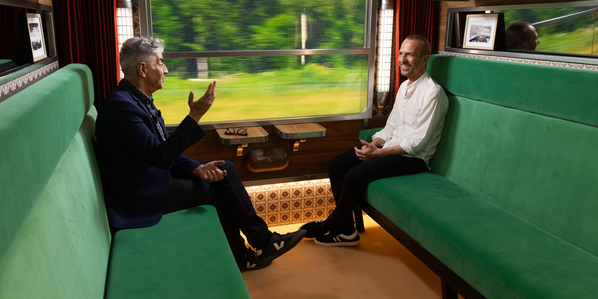 Quai n°8-Didier Varrod et Calogero / copyright : Nicolas Kovarik - Agence 1827 pour LCP