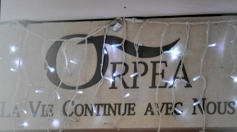 Le logo du groupe Orpea sur un établissement à Neuilly-sur-Seine, en janvier 2022
