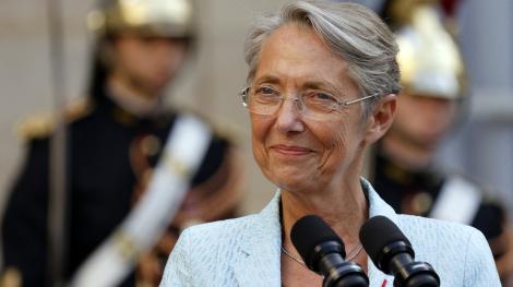 Elisabeth Borne le jour de sa nomination à Matignon, le 17 mai 2022 (AFP)