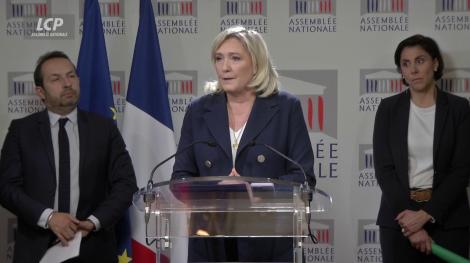 Marine Le Pen présente les propositions de loi retenues pour la niche parlementaire du RN