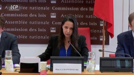 Naïma Moutchou en commission des lois, mercredi 15 février 2023