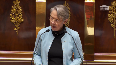 Elisabeth Borne le 20 mars 2023 à l'Assemblée nationale.