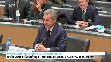 Nicolas Sarkozy à l'Assemblée nationale. 16 mars 2023. LCP