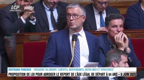 Bertrand Pancher (Liot) a annoncé le retrait de la proposition de loi abrogeant la réforme des retraites