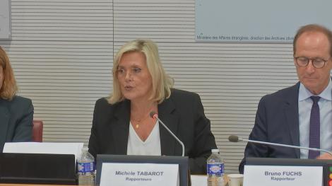 Relations France-Afrique : présentation du rapport Tabarot-Fuchs le 8 novembre 2023 à l'Assemblée nationale.