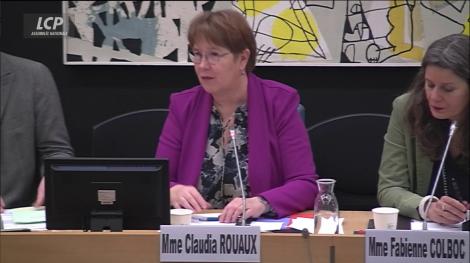 Claudia Rouaux, rapporteure de la proposition de loi visant à "renforcer "l'honorabilité dans le sport et la protection des mineurs". LCP
