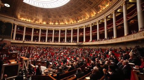 L'hémicycle de l'Assemblée nationale en octobre 2012