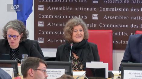 Dominique Simonnot, Contrôleure générale des lieux de privation de liberté (CGLPL) à l'Assemblée nationale, le 18 septembre 2024.