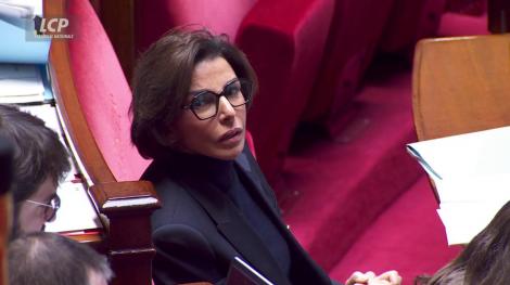 Rachida Dati dans l'hémicycle de l'Assemblée nationale le 20 novembre 2024