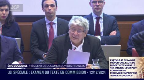 Examen de la loi spéciale en commission, le 12 décembre 2024
