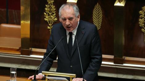 François Bayrou lors de sa déclaration de politique générale, le 14 janvier 2025.