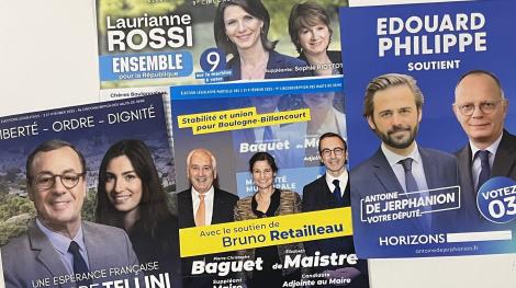 Tracts pour l'élection législative partielle de la 9ème circonscription des Hauts-de-Seine