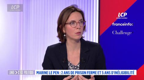 Amélie de Montchalin sur le plateau de Lundi c'est politique, le 31 mars 2025