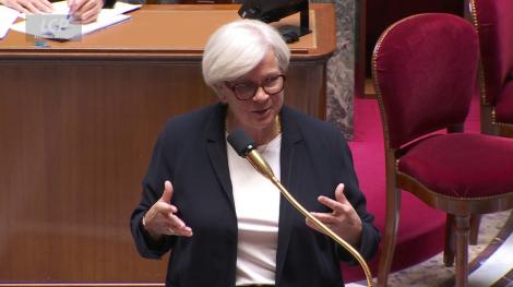 Catherine Vautrin dans l'hémicycle, le 16 mai 2025 Catherine Vautrin dans l'hémicycle, le 16 mai 2025