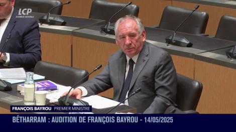 François Bayrou auditionné sur l'affaire Bétharram, le 14 mai 2025 François Bayrou auditionné sur l'affaire Bétharram, le 14 mai 2025