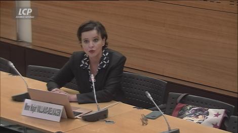 Najat Vallaud-Belkacem devant la commission d'enquête, le 5 mai 2025.